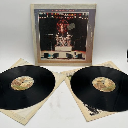 Rush All The World’s A Stage 2LP 1976 Mercury SRM-2-7508 VG Live Prog Rock