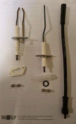 Wolf Zündelktrode Und Ionisationselektrode für CGB CGS CGW 11-50 KW 