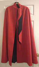 Gorgeous Reversible Cape Red and Black Size M/12 Custom Made