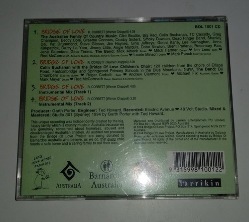 BRIDGE OF LOVE oz country CD Kernaghan Chambers Jimmy Little 1994 EX+ cond - Picture 6 of 6