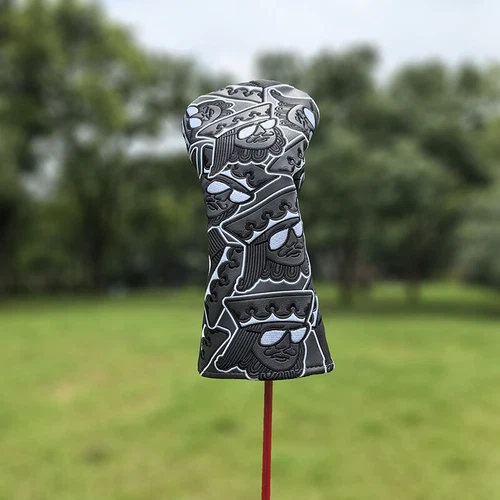 Black Poker King Golfschläger Headcover Driver Holz Hybrid Putter Cover 135UT - Bild 4 von 25