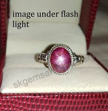 Natural Star Ruby Ring 925 Sterling Silver Ring Handmade Fine Ring All Size