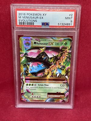2016 Pokemon XY Evolutions M Venusaur EX 2/108 PSA 9 Mint | eBay