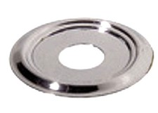Abdeckrosette f&uuml;r T&uuml;rspion &Oslash; 14mm vernickelt Metallrosette Spion