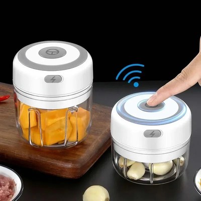 250Ml Electric Garlic Chopper Meat Grinder Garlic Masher Machine Sturdy Durable 