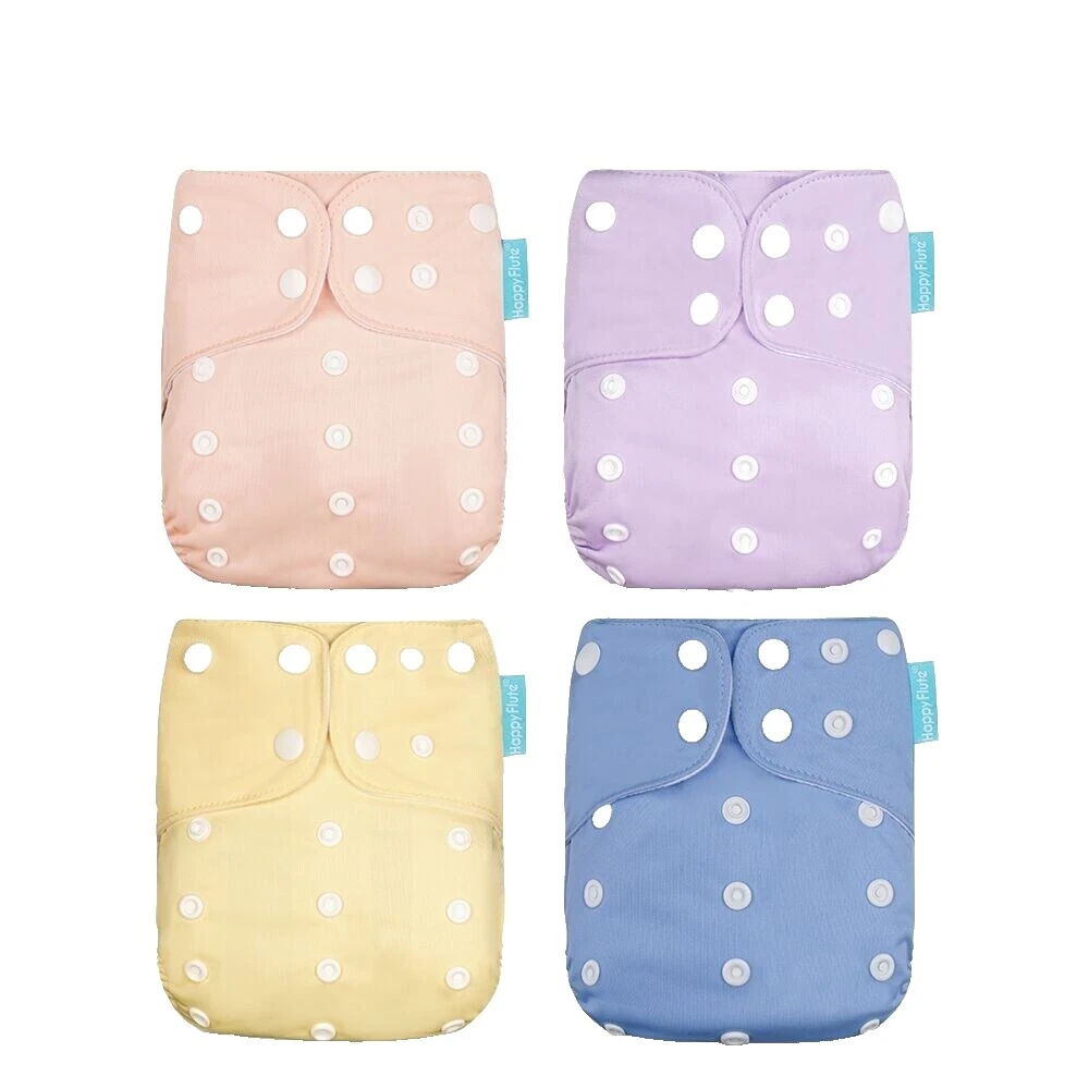 Многоцветные многоразовые детские тканевые подгузники из полиэстера