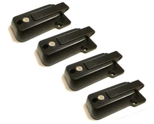 4 KEYED ALIKE Black Locking Cargo Trailer Cambar Door Latch Vise Lock Cam Bar