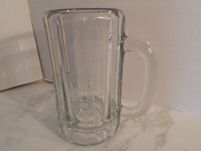 Vintage Libbey 16 oz Heavy Glass Beer Mug Root Beer Float 10 Panel- Excellent!