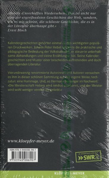 Thumbnail - Unverhofftes Wiedersehen Eine Hommage An Johann Peter Hebel - Buch,