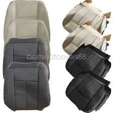 Driver Passenger Bottom / Top Leather Seat Cover For 2007-2014 Ford Expedition