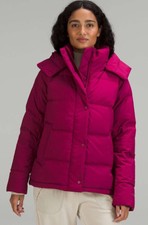 Lululemon Wunderpuff Jacket Pomegranate Uk Size 12 Us Size 8 Rrp £298 Nwt