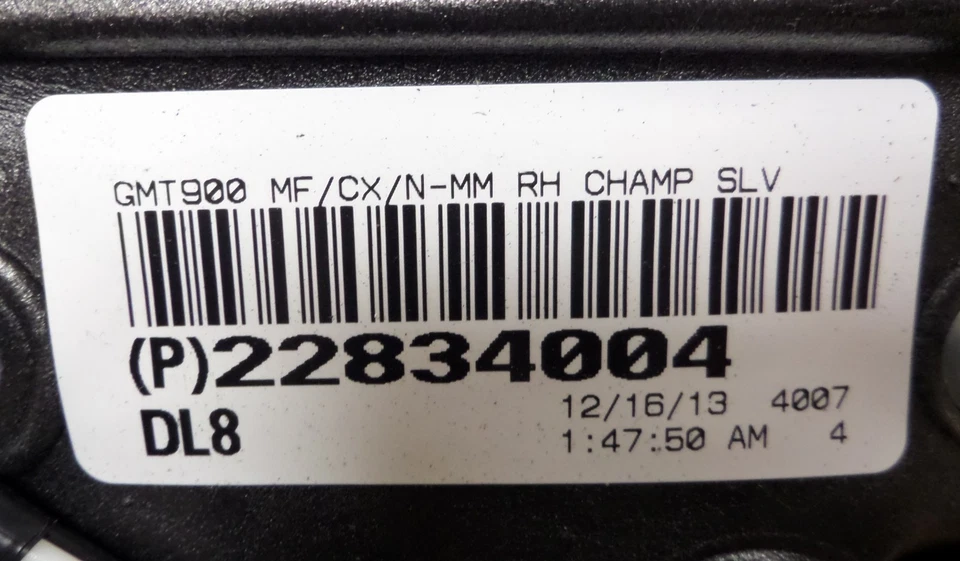 Новое оригинальное черное зеркало для шампанского со стороны пассажира DL8 1999–2006 Escalade Yukon - Изображение 3 из 4