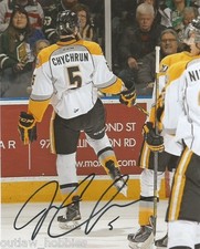 Sarnia Sting Jakob Chychrun Signed Autographed 8x10 CHL Photo COA B