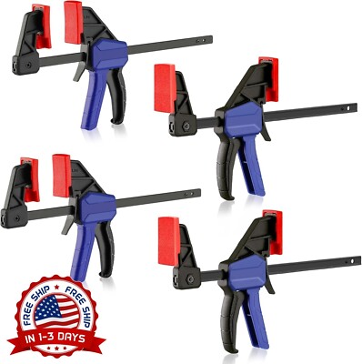 Abrazadera/separador de una mano con límite de carga de 50 lb, paquete de 4 NEW