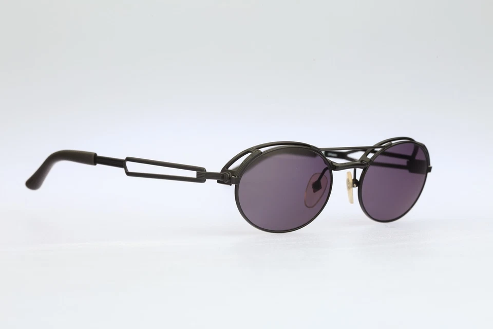 Steampunk, Jean Paul Gaultier 56-7107, Vintage 90s oval side shields sunglasses - Image 3 of 4