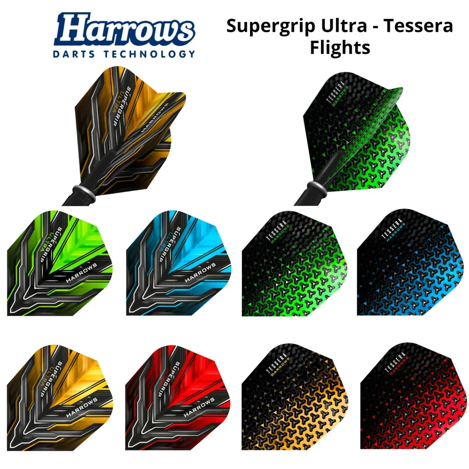 Harrows Supergrip Ultra - Tessera Standard Dart Flights