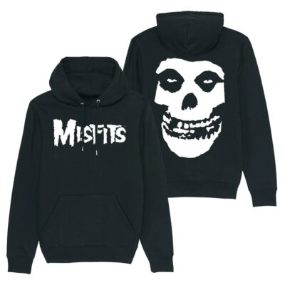 Misfits Fiend Skull 2 Sides Cotton Black Unisex Hoodie MM023