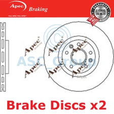 2x Apec Braking 302mm Vented EO Quality Replacement Brake Discs (Pair) DSK2732