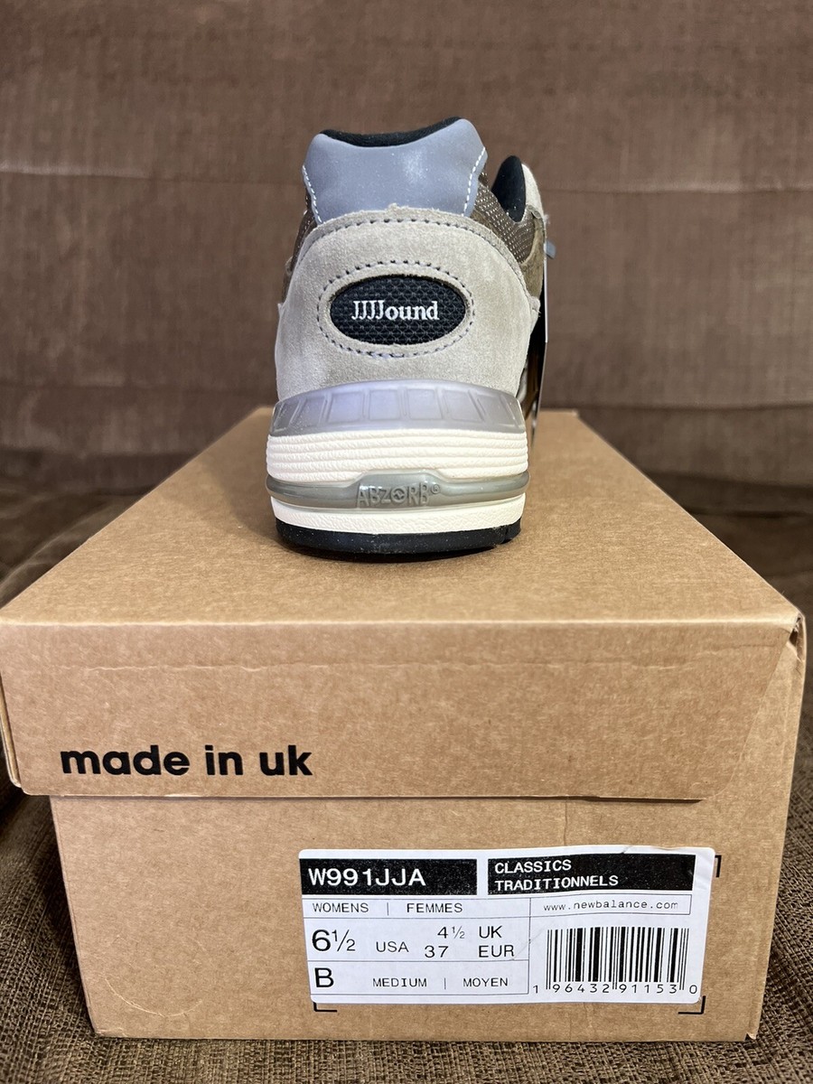 Size 6.5 - New Balance JJJJound x 991 Made in England Grey W