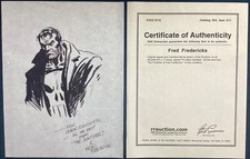 Fred Fredericks signed original Punisher Sketch with COA