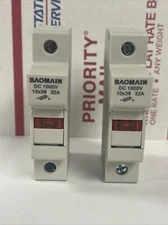 (Lot Of 2) RT18 32X 1P 32 Amp 1000 VDC Fuse Holder Base, LED Light Indicator