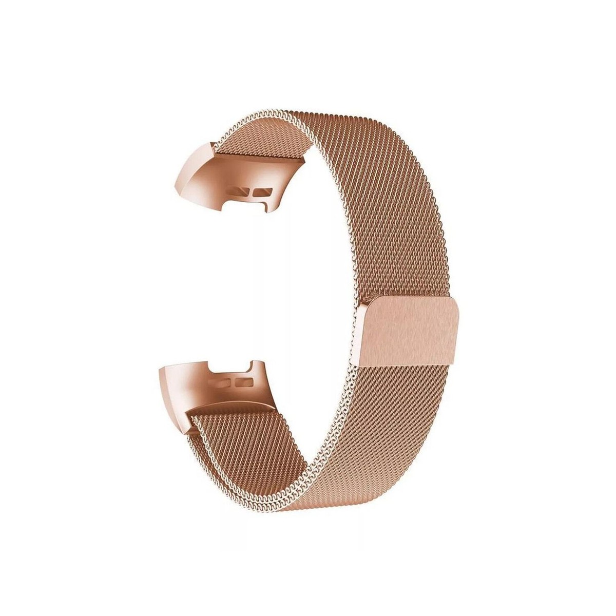 Unisex Fitbit Charge 3 Rose Gold-Tone Stainless Steel Watch  display picture 1