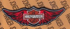 US Made HARLEY DAVIDSON HD Motor cycle wing jacket patch 4.75" c/e