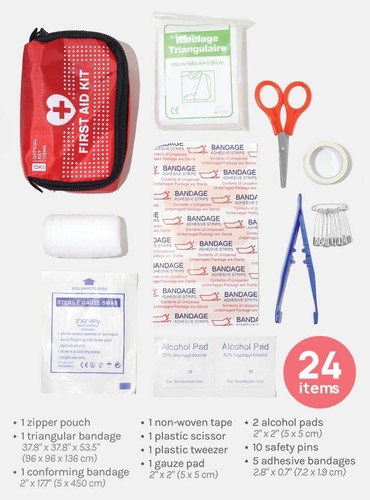 Mini 24pc First Aid Kit NWT - Picture 5 of 6