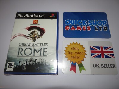 The History Channel: Great Battles of Rome (PS2) NEU SEALED UK TRACKED POST