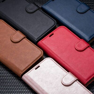 Leder Flip Wallet Case Hülle für iPhone 16 15 Pro 14 13 12 11 XR XS Max 7 8+
