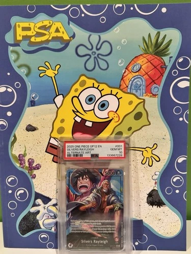 Silvers Rayleigh (Alt Art W/Luffy) OP12-001 Legacy of the Master 2025 EN PSA 10
