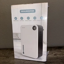 AMZART Dehumidifier (950sqft) , W/Humidity Display, 7-Color lights, Model RX02-A