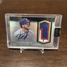 Topps Dynasty 2018 Kris Bryant Autograph Patch #AP-KB3 /10 Chicago Cubs