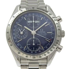 OMEGA Speedmaster Watches 3521.80 Triple Carrender cal.1151 Silver/Navy Na...