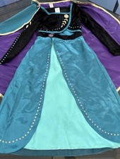 Disney Store Princess Dress Kids Size 7-8 Frozen ll Anna Costume With Cape -Read