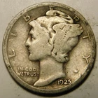 1925 D Mercury Dime 90% Silver G-VG  "Actual Coin Pictured- Not Cleaned"