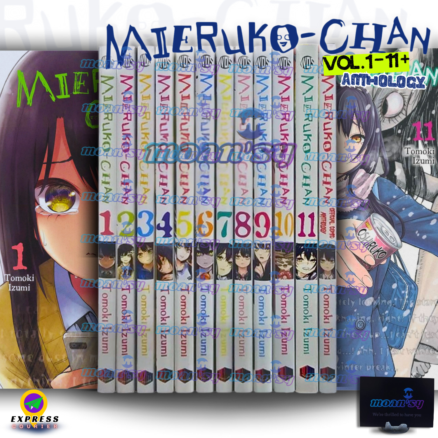Conjunto completo de cómics Mieruko Chan volumen 1-11 manga inglés nuevos por Tomoki Izumi
