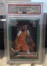 2019 Panini Donruss Optic Basketball Cam Johnson Green Wave PSA 10 Phoenix Suns