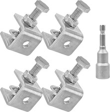 4 Pack 20mm Mini Stainless Steel C-Clamps for Woodworking DIY Metalworking