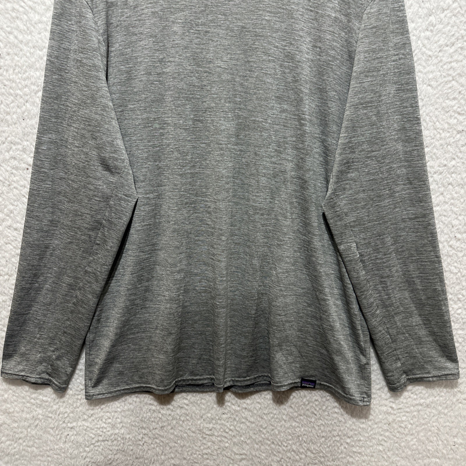 Patagonia Men's Long-Sleeve Shirt Size L Capilene Base layer Daily Heather Gray thumbnail 5