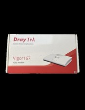 DrayTek Vigor 167 VDSL2 35b & ADSL2+ Modem, BT MCT Approved, Modem Bridge, IPv6