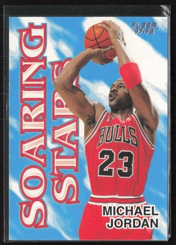 Michael Jordan 1997-98 Fleer Soaring Stars #9SS Chicago Bulls