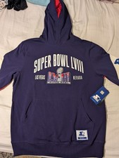 Super Bowl LVIII Las Vegas Hoodie by Starter NFL Team Apparel Men s Medium NWT