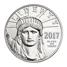 1 oz American Platinum Eagle Coin (Random Year) 2434.23 per troy oz