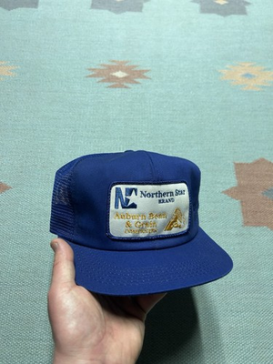 #ad Vintage k products brand trucker hat mesh northern star auburn bean grain patch $40.00