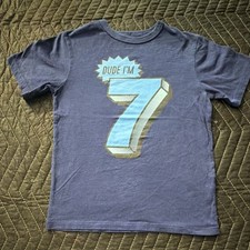 PLACE Boys Blue Graphic Print Short Sleeve Crew Neck T-Shirt Size 5/6