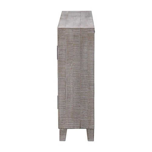 Uttermost 24873lind 40"W Contemporary Fir Wood Accent Cabinet - White Washed - Picture 3 of 5
