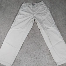 Old Navy Painters Jeans 32 X 32 Carpenter Straight Leg White