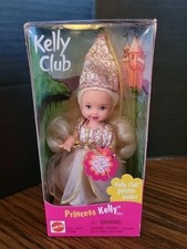 Barbie Kelly Club Princess Kelly Doll 1999 Mattel VTG NEW w Kelly Club Poster