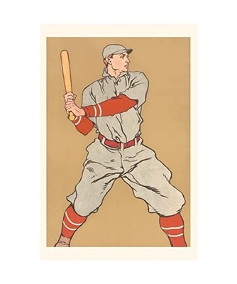 Vintage Journal Old Time Cornell Baseball Poster